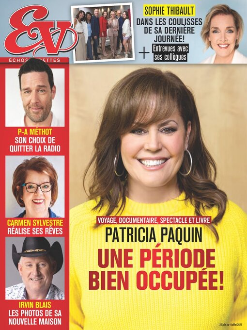Détails du titre pour Échos Vedettes par TVA Publications Inc. - Disponible